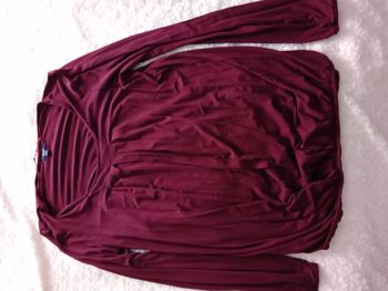 Haut bordeaux - grossesse taille 38-40