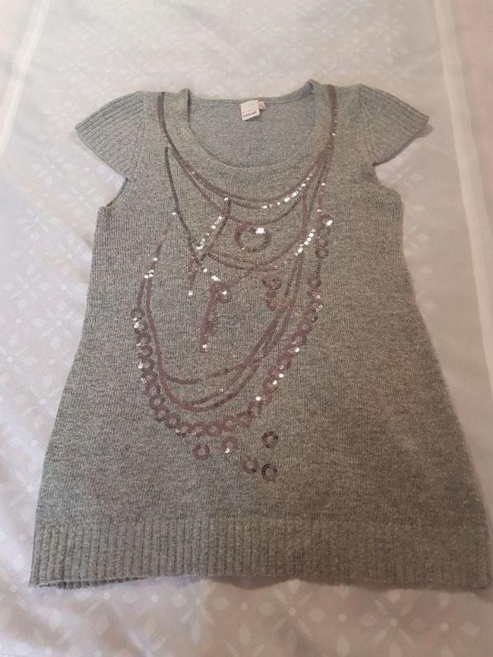 Pull tunique, col rond.T.42/44