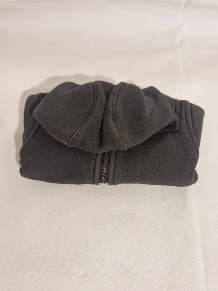 Manteau à capuche zippé gris noir 12 mois (74 cm) Obaïbi - photo numéro 4