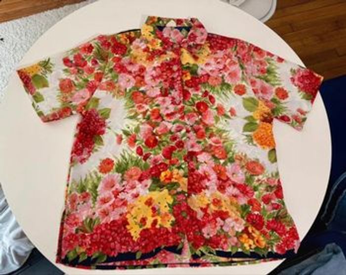 Chemise vintage colorée légère été - photo numéro 1