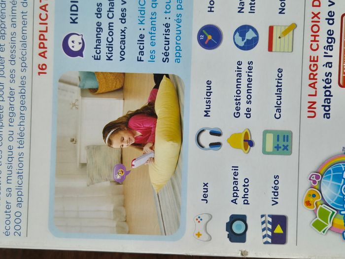 KidiCom Max 3.0 Rose portable enfant sans forfait, version FR - photo numéro 6