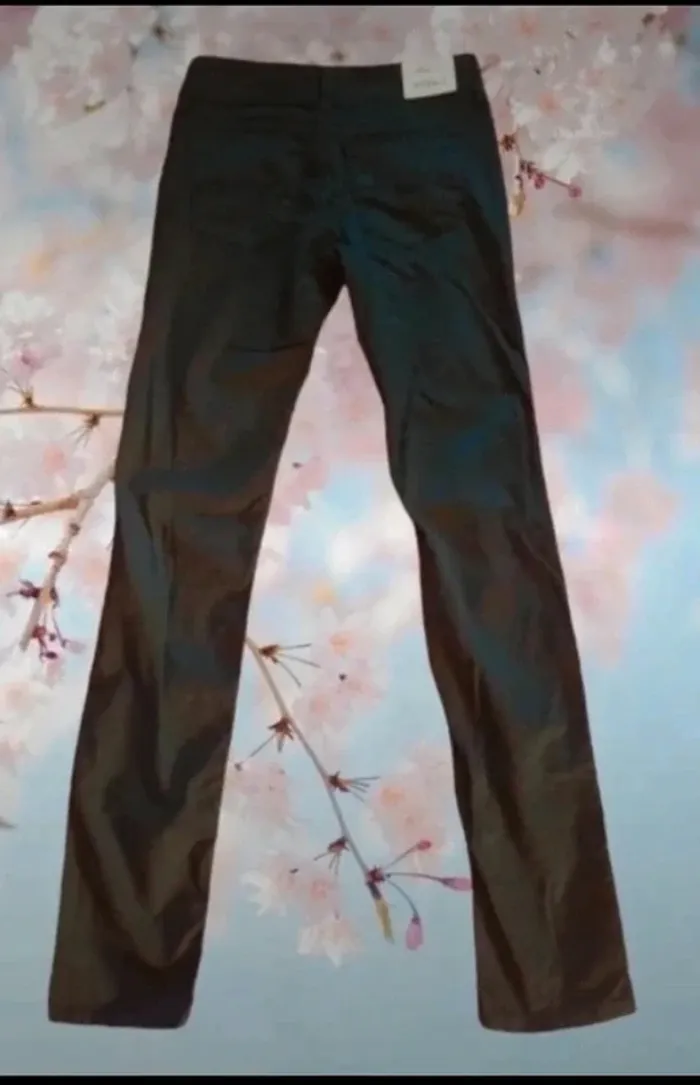 Pantalon noir skinny chefdeville 100% coton - photo numéro 2
