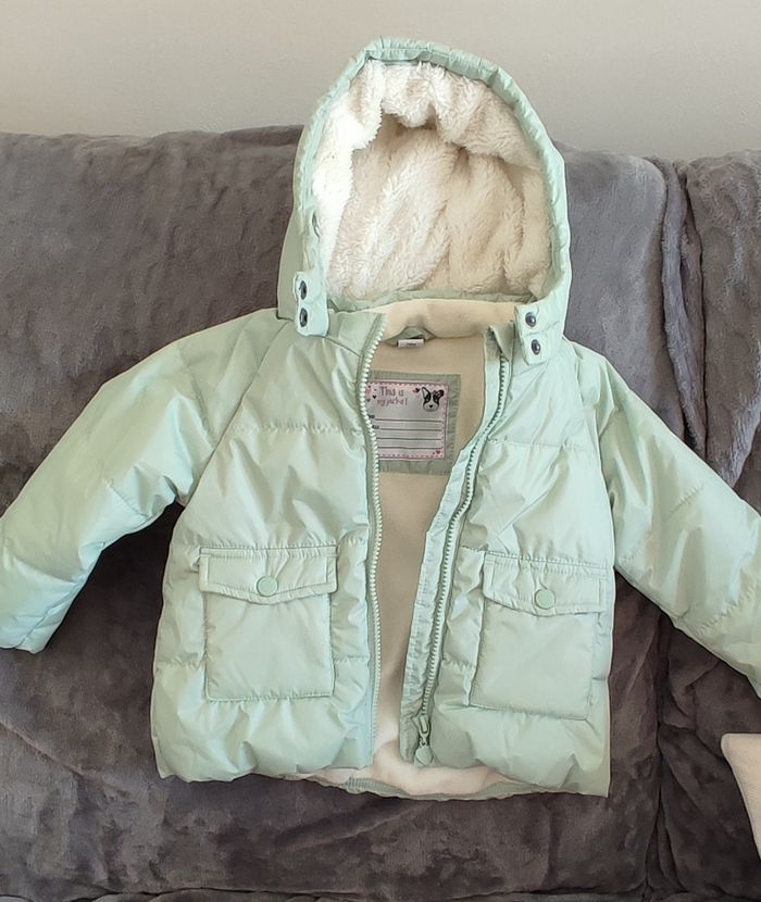Manteau vert fille