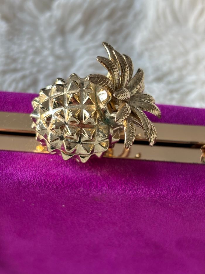 Pochette Fuchsia Ananas - photo numéro 2
