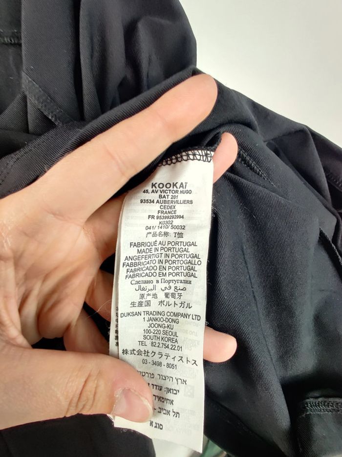 Haut noir épaules dénudées Kookai L - photo numéro 4