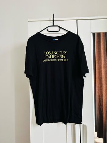 T-shirt noir à motifs Mixte H&M Taille S