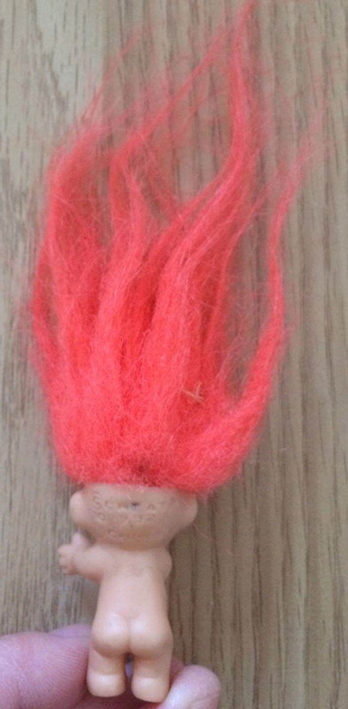 Vintage Troll cheveux orange - photo numéro 5