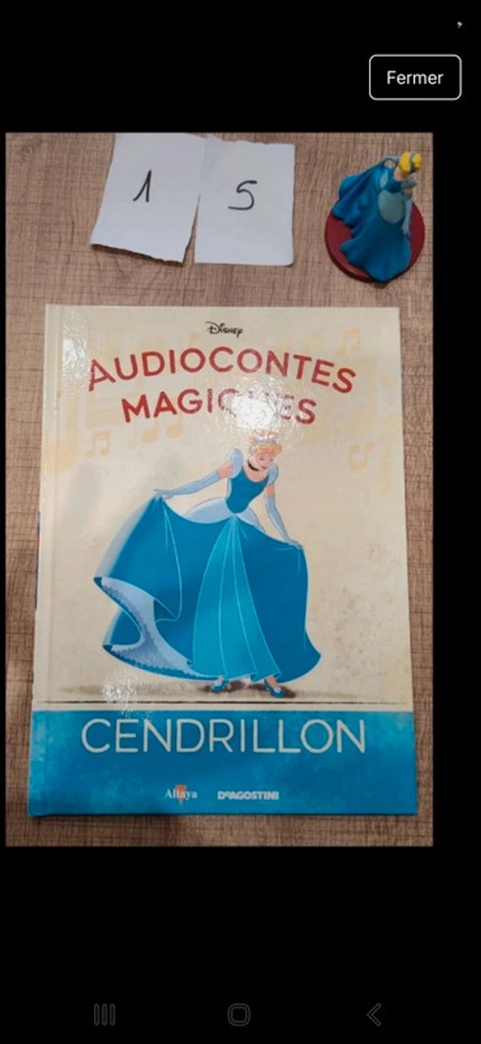 Livre et figurine 15 des audiocontes Magiques altaya audio conte audio compte disney