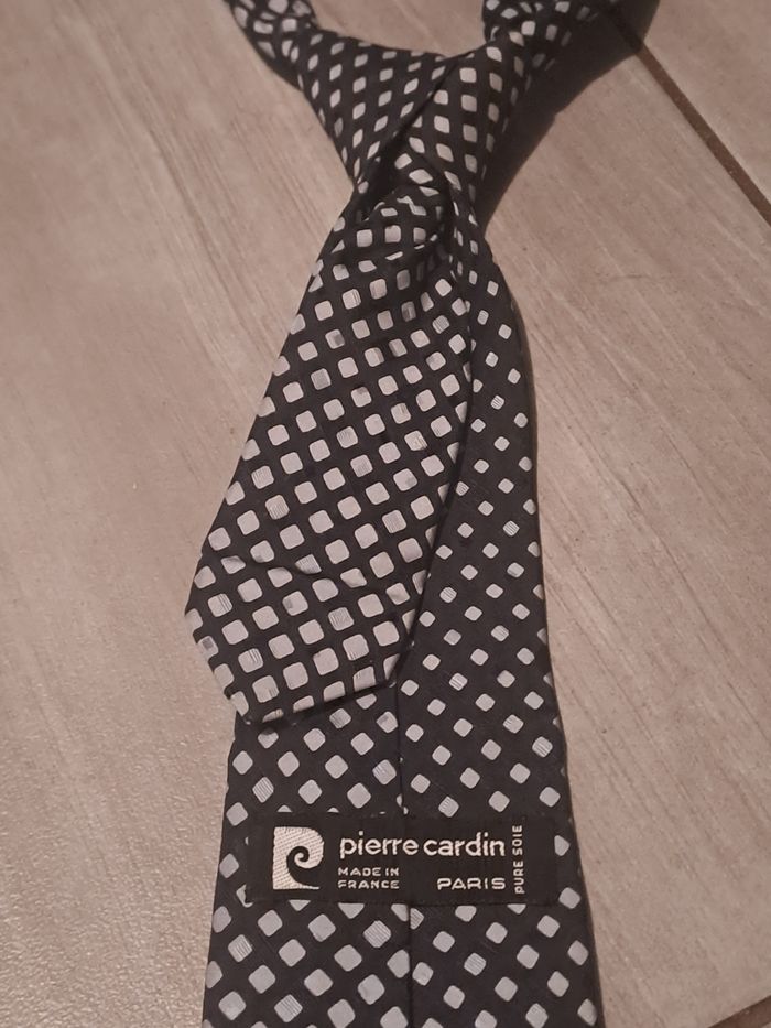 Cravate Noir Blanc Pierre Cardin - photo numéro 8