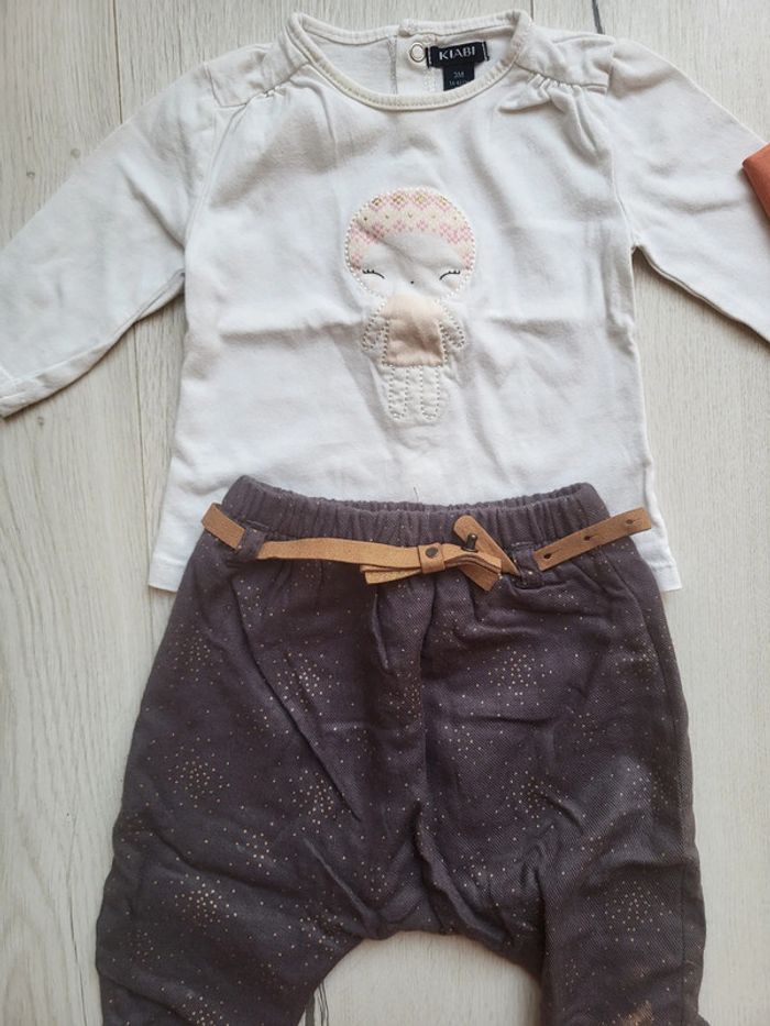 Superbe lot de 4 articles kiabi 3mois fille - photo numéro 5
