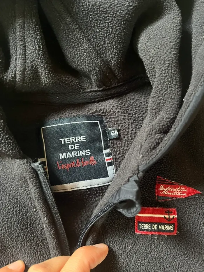 Veste polaire à capuche 6 ans Terre de Marins - photo numéro 2
