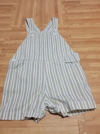 Combinaison short en rayures