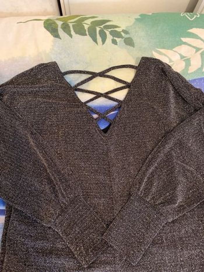 Pull gris taille L neuf - photo numéro 6