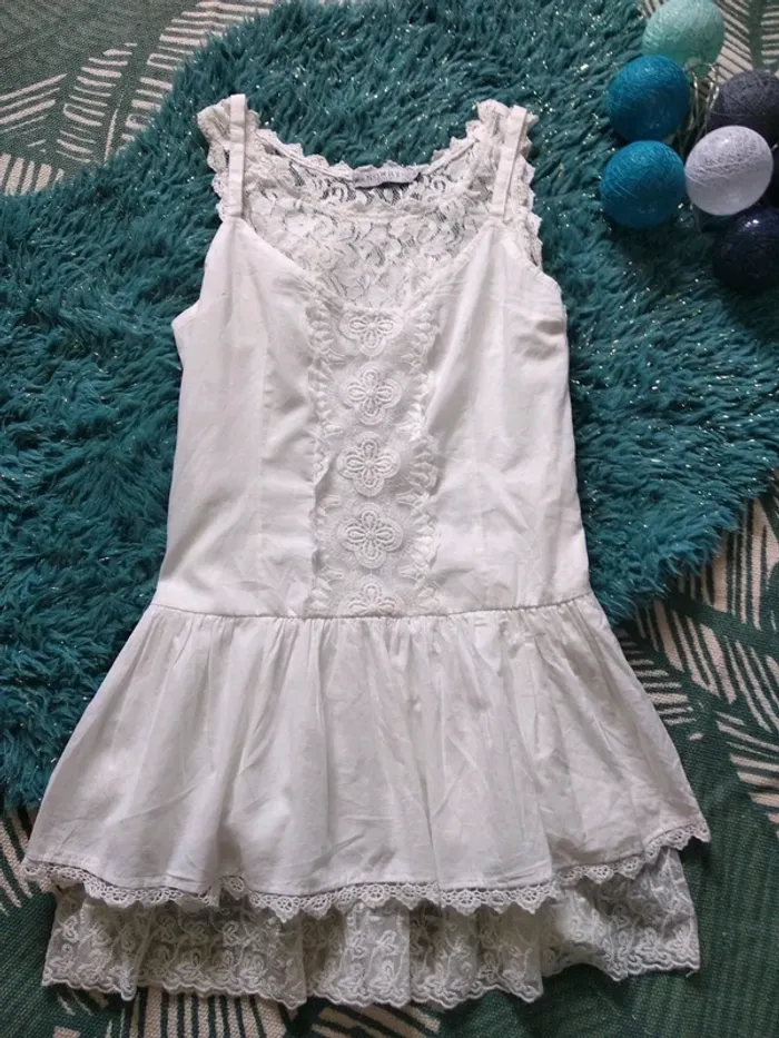 Tunique blanche dentelle - photo numéro 3