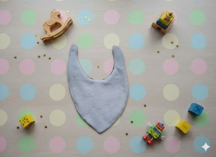 Bavoir bandana 18 mois à 36 mois Création fait main artisanale - photo numéro 3