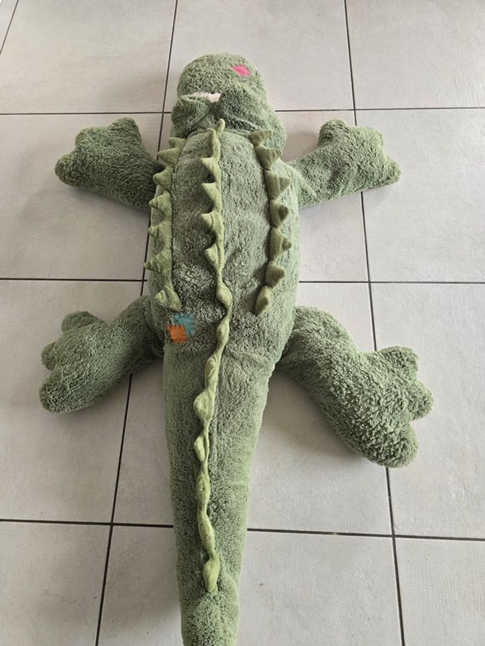 Grosse peluche crocodile 1,30m de long - photo numéro 2
