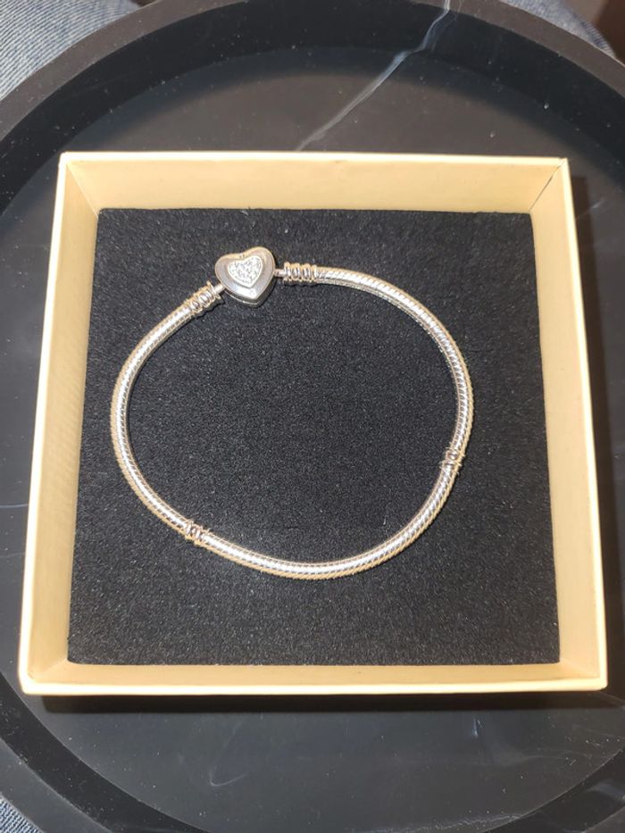 Bracelet Chaîne élégante en argent S925 Taille 18 - photo numéro 7