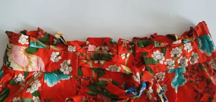 Naf Naf short rouge fleuri - photo numéro 4