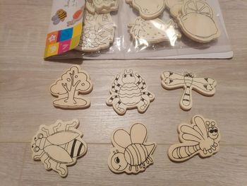 Lot 18 magnets bois à peindre