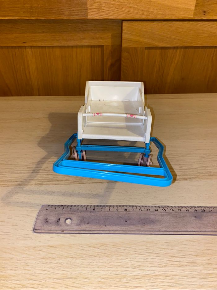 Mattel poupée poussette double 1984 baby doll strollers famille doucoeur - photo numéro 4