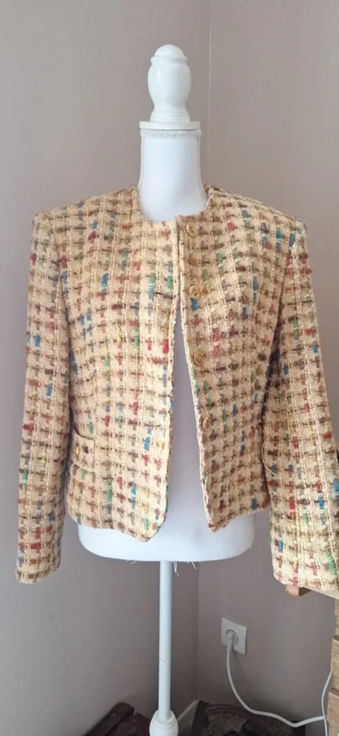 Veste blazer vintage retro t44 #FGT-045