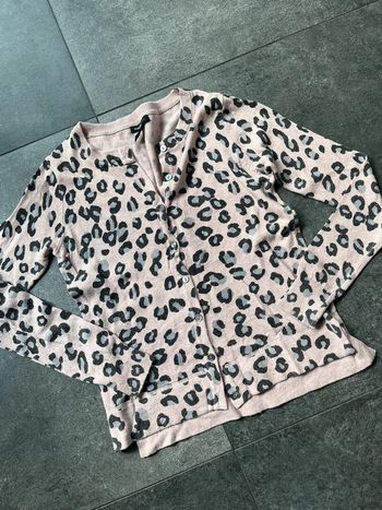 Gilet léopard rose Mango taille S