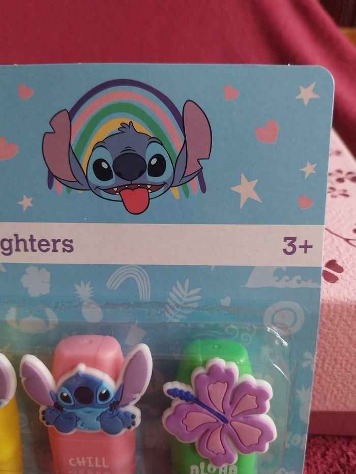 Lot de 4 surligneurs stitch - photo numéro 2