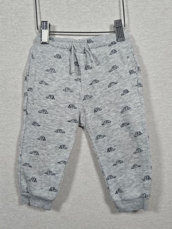Pantalon gris motif voiture kiabi 12 mois 74 cm