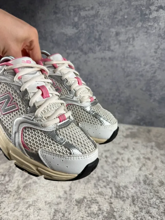 New Balance 530 Running Abzorb - Beige & White & Pink - photo numéro 15