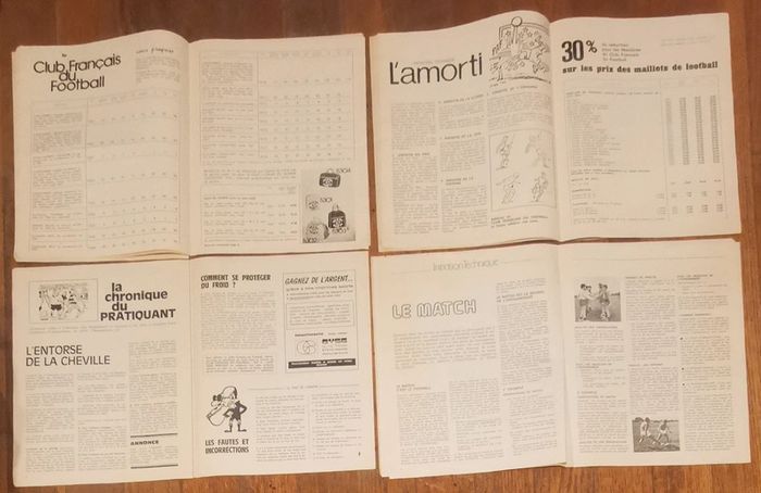 Lot de 4 anciens fascicules Revue club français du football CFF 1978 vintage - photo numéro 4