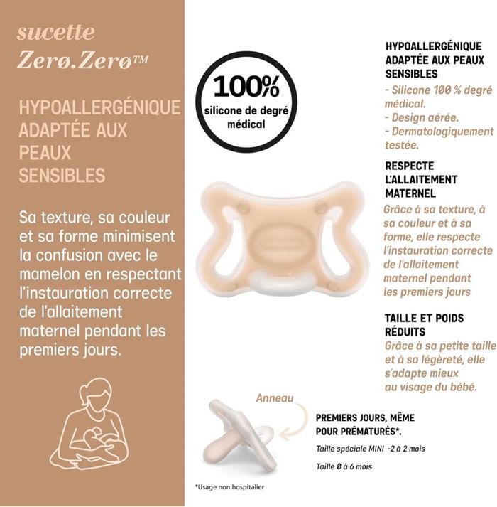 Sucette Suavinex 0-2 mois + attache-tétine en silicone - photo numéro 3