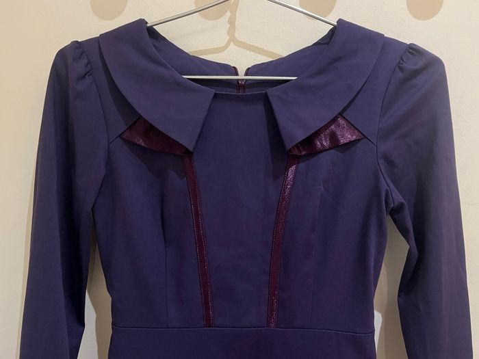 Robe longue manches longues violet mauve taille XS - photo numéro 8