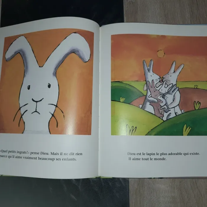 album cartonné école des loisirs - Dieu est un lapin - photo numéro 3