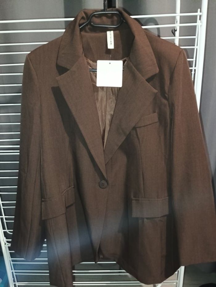 Blazer marron oversize - photo numéro 3