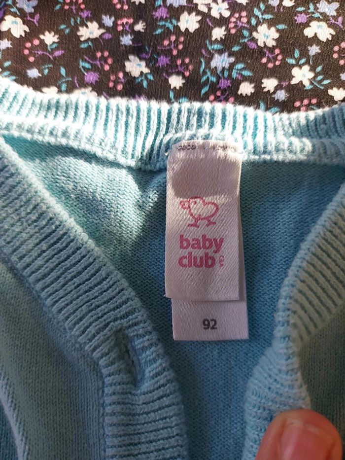 Gilet bleu 92 cm - photo numéro 2