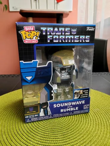 Grande Figurine Funko POP / Bots Transformers - Soundwave with Rumble + Bitty POP