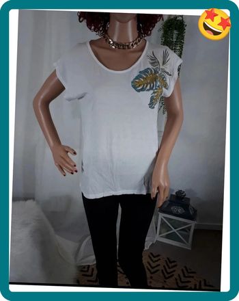 Haut d'été blanc comme Neuf Taille M🌿💝