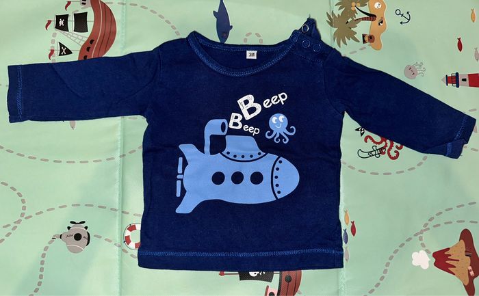 Lot 9 t-shirts manches longues taille 3 mois - photo numéro 4