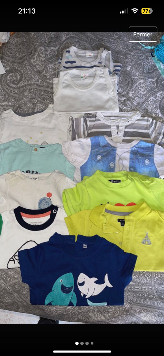 Lot tee shirt manche courte
