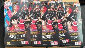 Lot de 5 boosters carton (blister) de OP09 Les Nouveaux Empereurs One Piece
