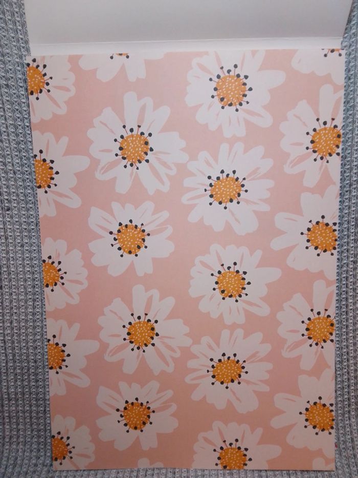 Bloc de papier création design "Flowers"/ Scrapbooking - photo numéro 5