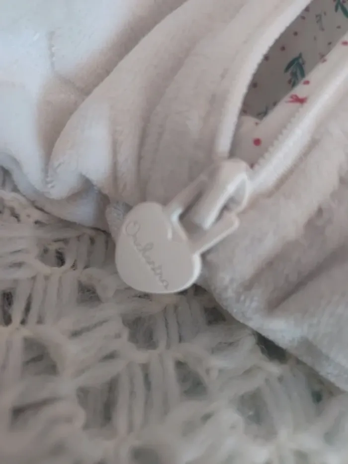 Manteau mixte blanc bébé - photo numéro 2