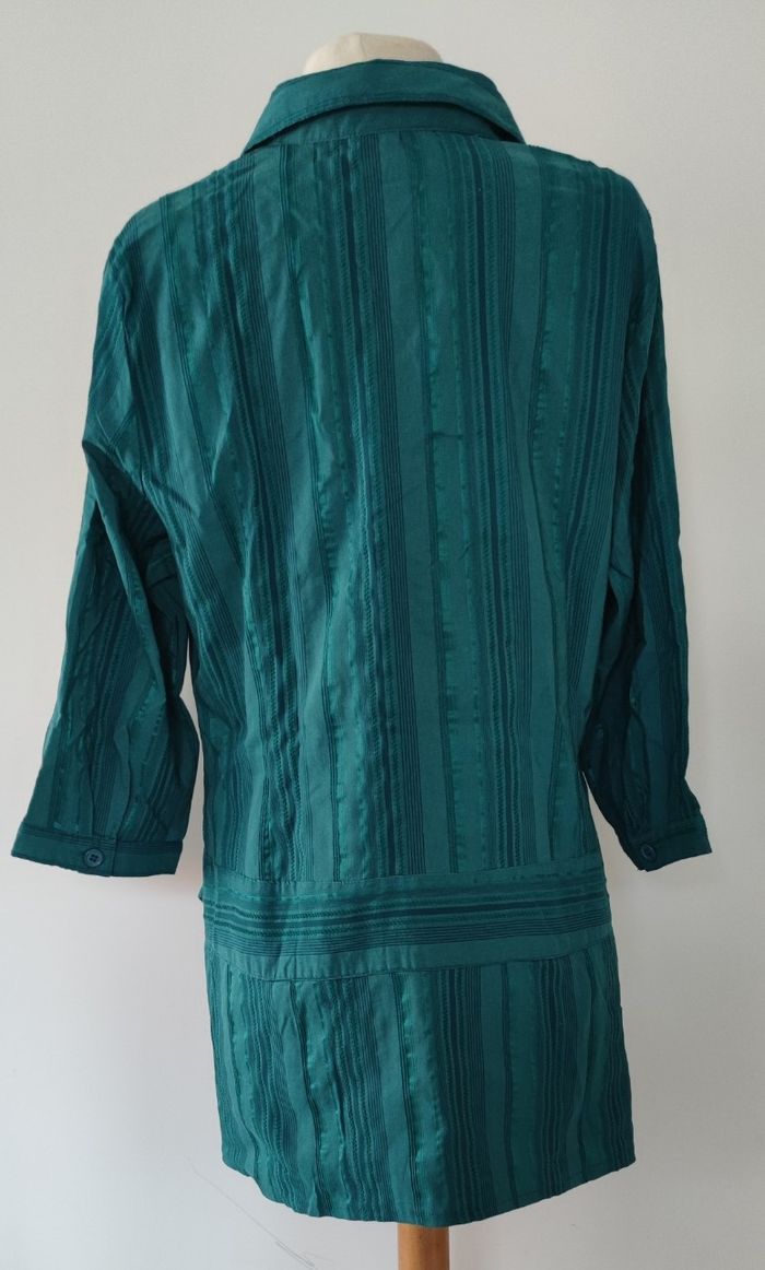 Tunique femme Jacqueline Riu taille 46 bleu turquoise - Très bon état - photo numéro 2