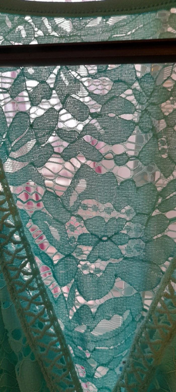 Robe bleu dentelle - photo numéro 3