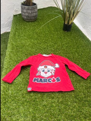 Très beau tee shirt à manche longue pat patrouille