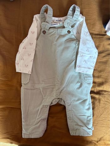 Ensemble salopette 3 mois noukies