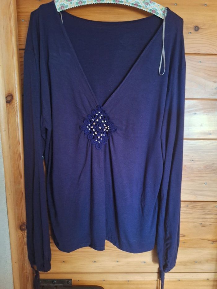 Haut  bohème grande taille T 50