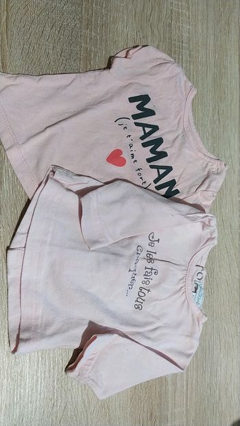 Lot tee shirt bébé fille