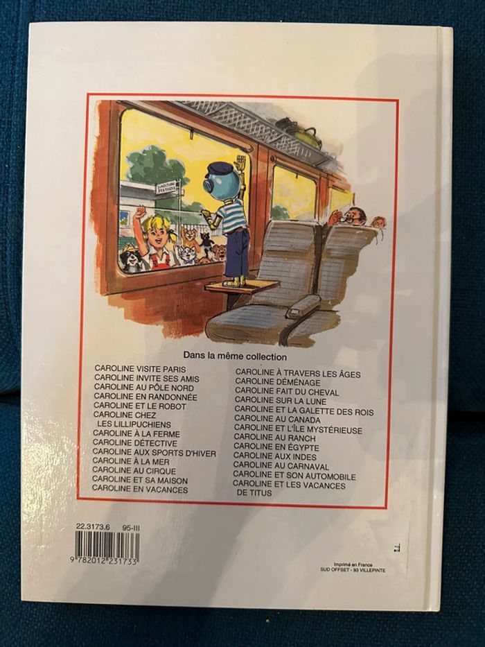 Livre Caroline et les vacances de Titus Pierre probst bd album Hachette jeunesse - photo numéro 2