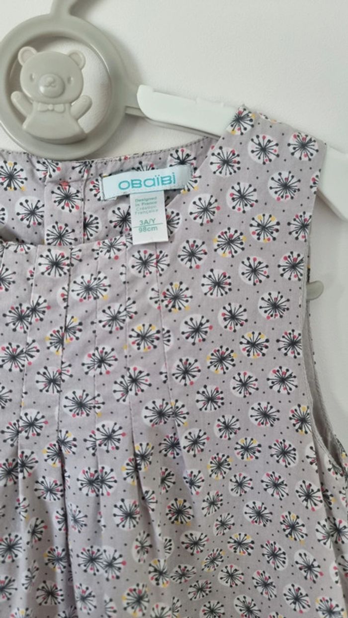 Robe habillée coloré obaibi taille 3ans comme neuve - photo numéro 3